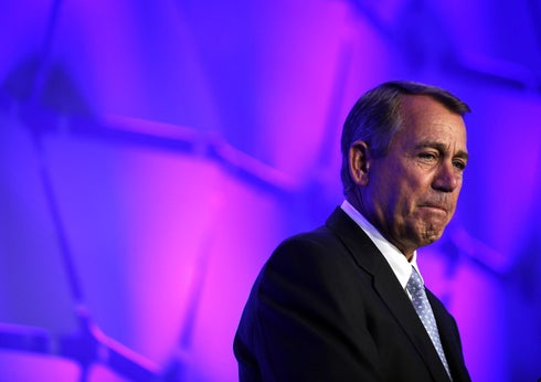 John Boehner addresses the National Association of Manufacturers, June 20, 2013, in Washington, D.C.